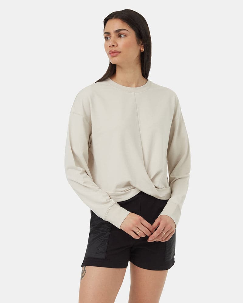 SoftTerry Light Twist Fleece Sweatshirt