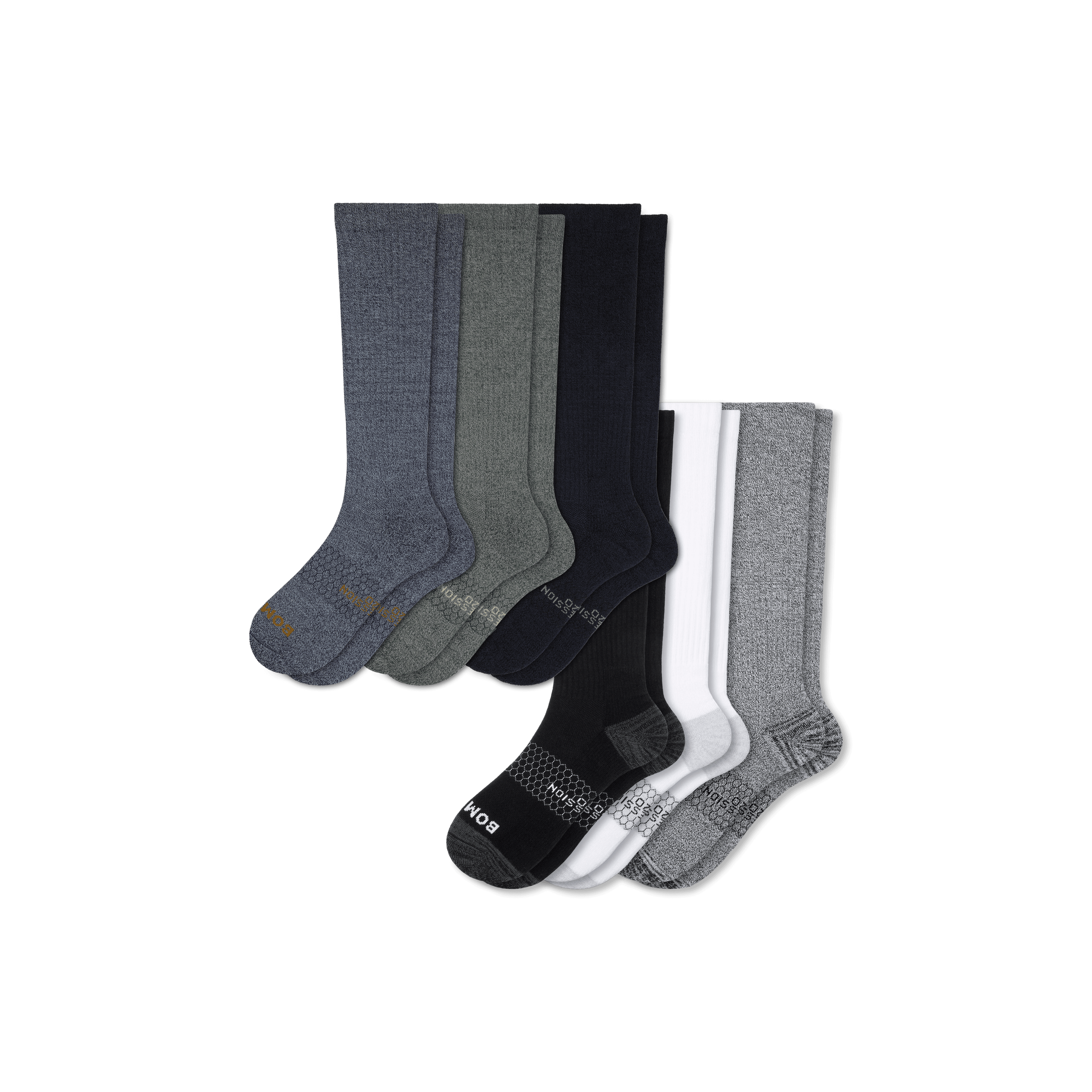Men's Everyday Compression Knee High Sock 6-Pack (15-20mmHg)