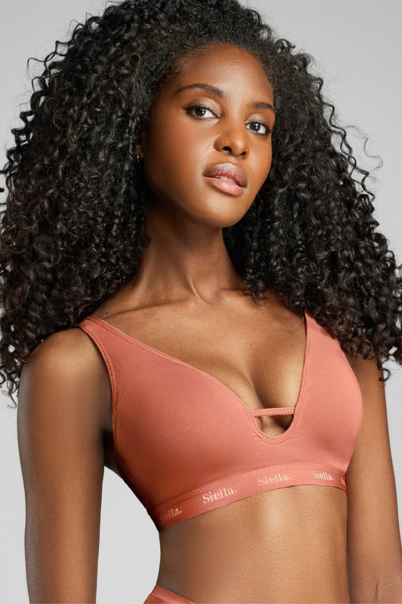 Organic Cotton Plunge Foam Bra